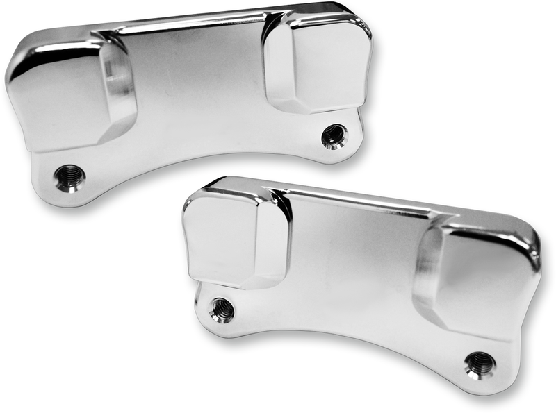 DRAG SPECIALTIES Fender-To-Fork Adapters - Chrome - FLH/FLT '14-'20