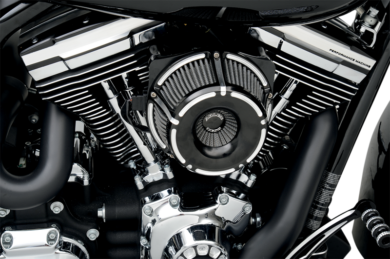 ARLEN NESS Slot Track Inverted Series Air Cleaner Kit - Black / Machined