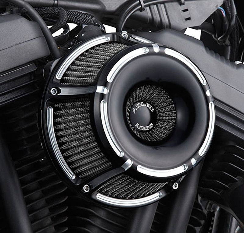 ARLEN NESS Slot Track Inverted Series Air Cleaner Kit - Black / Machined