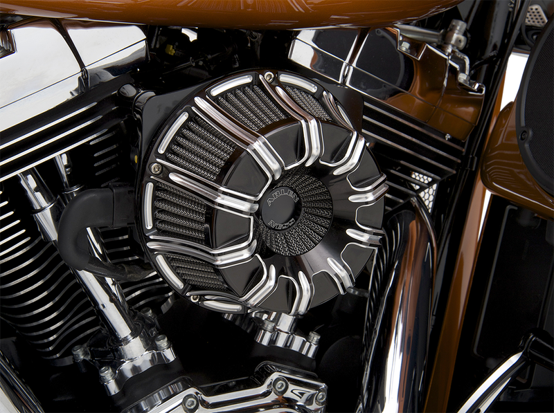 ARLEN NESS 10 Gauge Inverted Series Air Cleaner Kit - Black / Machined