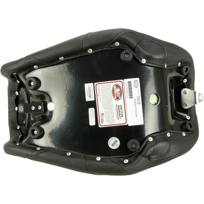 MUSTANG Wide Tripper™ Forward Solo Seat - Diamond - Black - Softail '14-'17