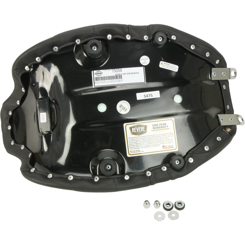 MUSTANG Revere Journey Gravity Solo Seat - Black Stitch - Touring '08-'21