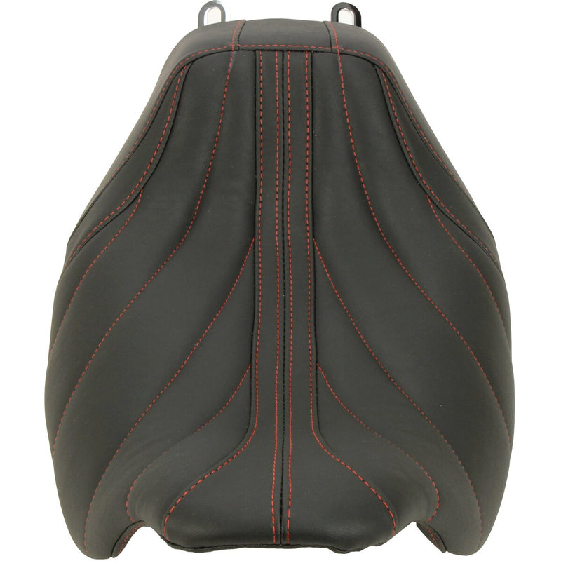 MUSTANG Revere Journey Gravity Solo Seat - American Beauty Red Stitch - Touring '08-'21