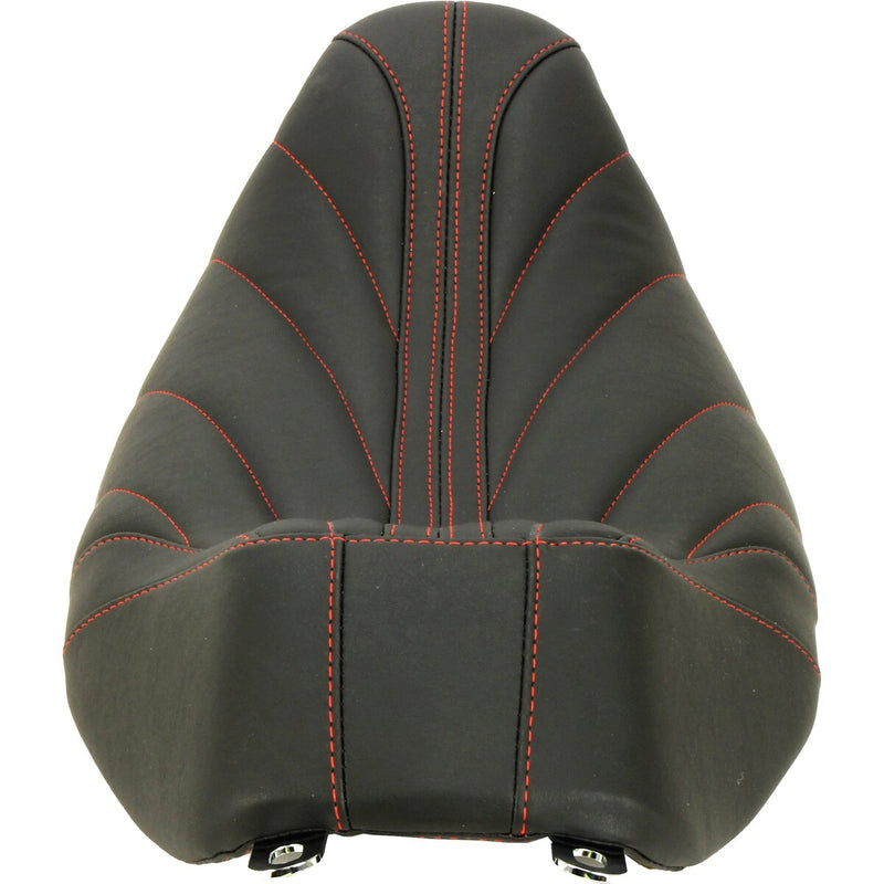 MUSTANG Revere Journey Gravity Solo Seat - American Beauty Red Stitch - Touring '08-'21