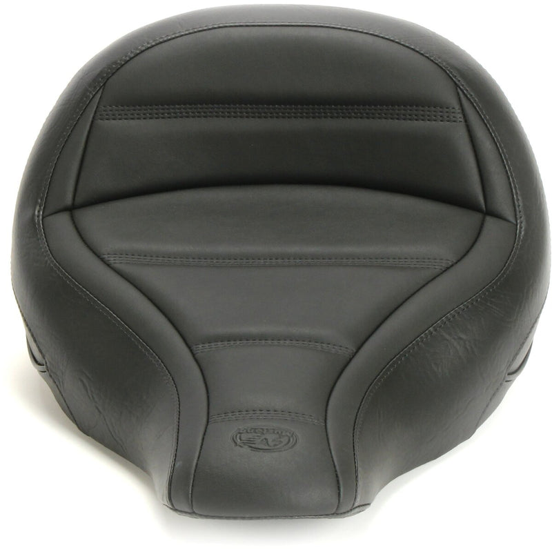 MUSTANG Wide Solo Touring Seat - Quad Stich - Black - Softail '18-'21