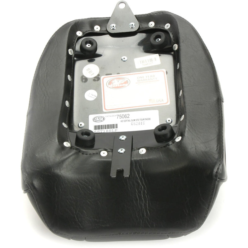 MUSTANG Wide Touring Passenger Seat - Quad Stich - Black - FLSL '18-'21