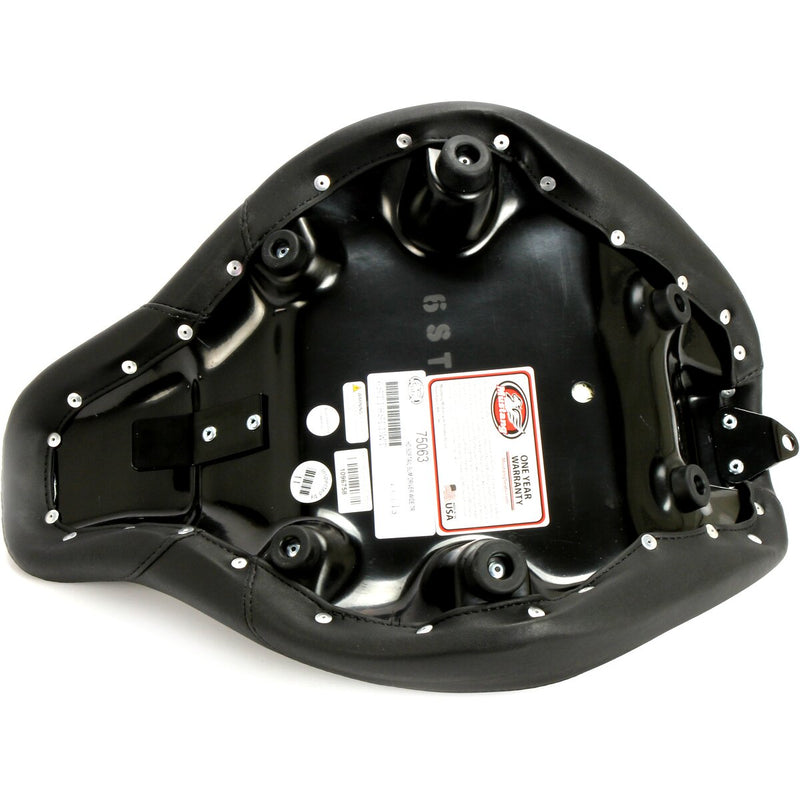 MUSTANG Wide Tripper™ Solo Seat - Smooth - Black - Softail '18-'21