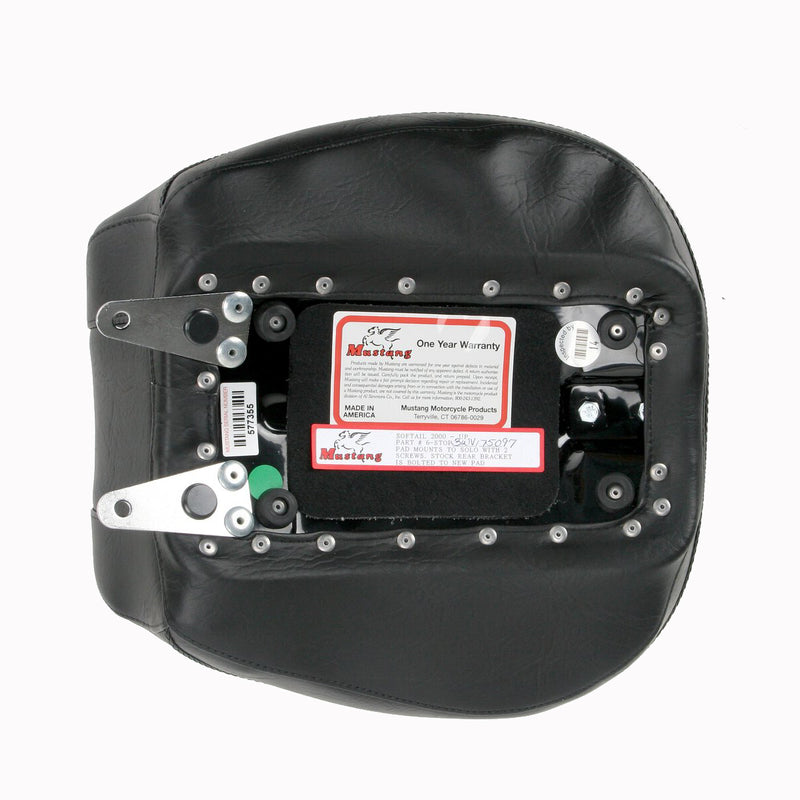 MUSTANG Vintage Wide Rear Seat - Smooth - Black - FL/FX '00-'06