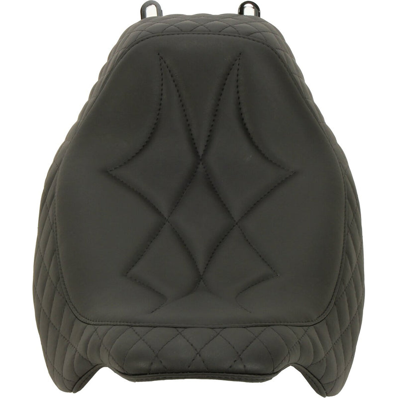 MUSTANG Revere Journey Solo Seat - Black Diamond Stitch - Touring '08-'21