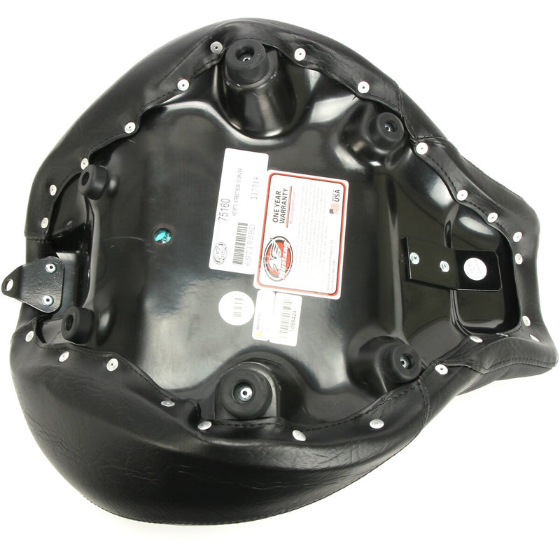 MUSTANG Wide Tripper™ Solo Seat - Cube Pattern - Black - Softail '18-'21