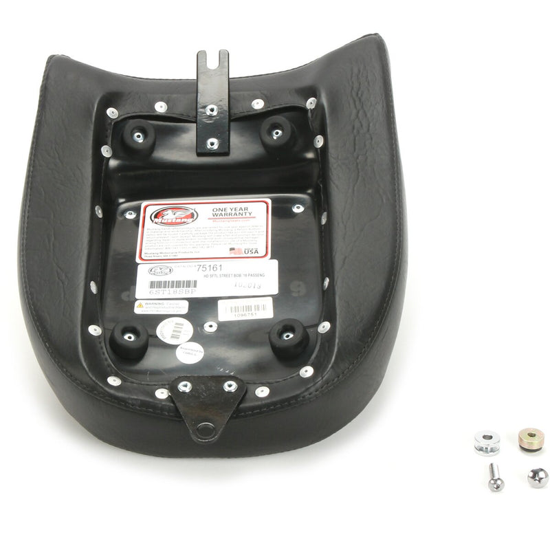 MUSTANG Wide Tripper™ Rear Seat - Cube Pattern - Black - Street Bob '18-'21