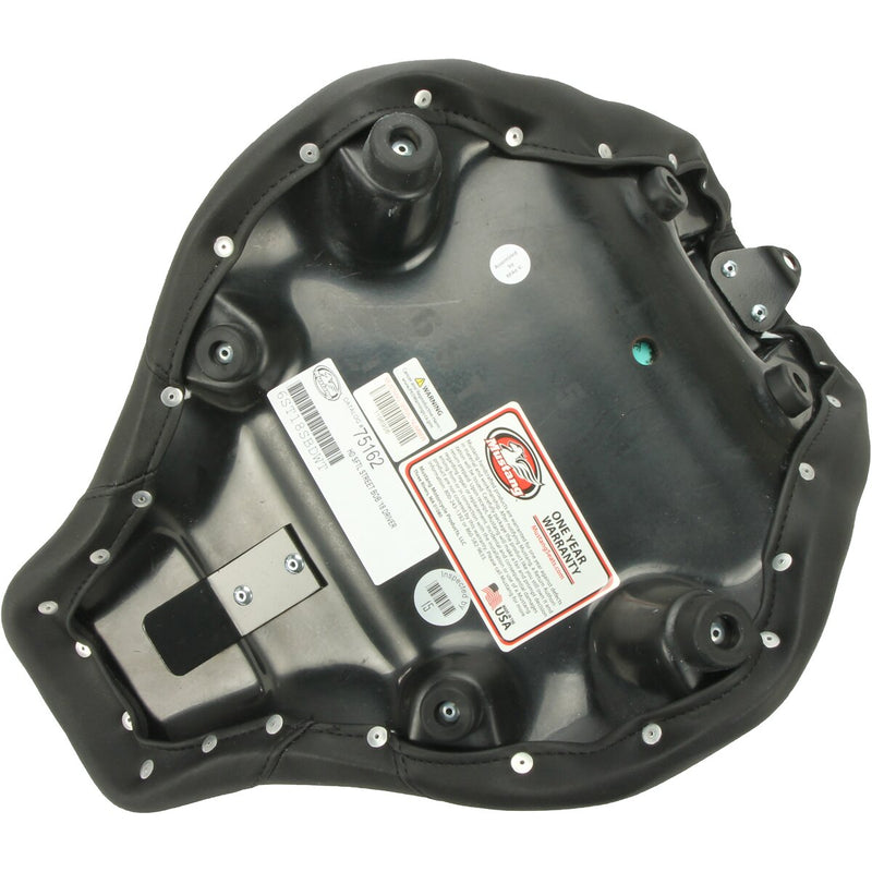 MUSTANG Wide Tripper™ Solo Seat - Smooth - Black - Softail '18-'21