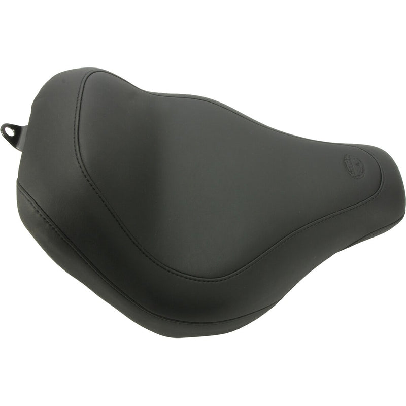 MUSTANG Wide Tripper™ Solo Seat - Smooth - Black - Softail '18-'21