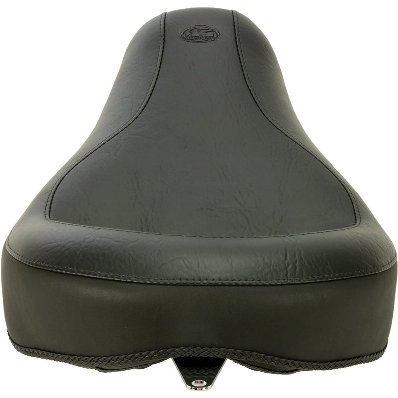 MUSTANG Wide Touring Solo Seat - Smooth - Black - Dyna '04-'05