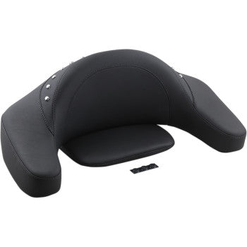 MUSTANG Extended Arm Wrap-Around Backrest - Chrome Studs - Touring '08-'13