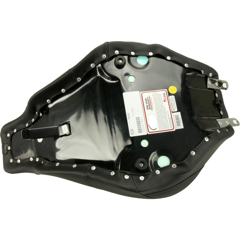 MUSTANG Wide Solo Seat - Smooth - Black - Touring '97-'07