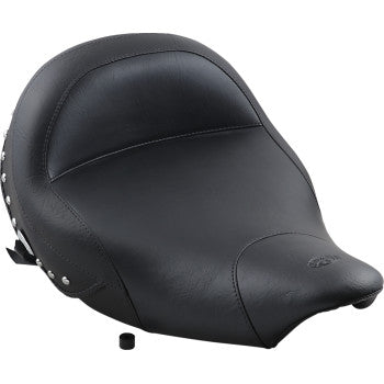 MUSTANG Solo Touring Seat - Wide - Chrome Studs and Conchos - Indian '14-'24