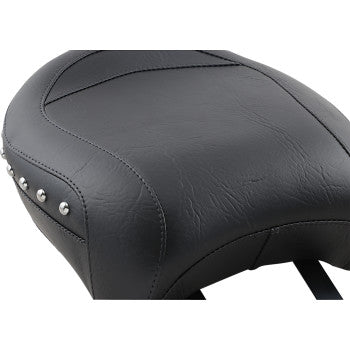 MUSTANG Wide Touring Passenger Seat - Chrome Studs - Indian '14-'23