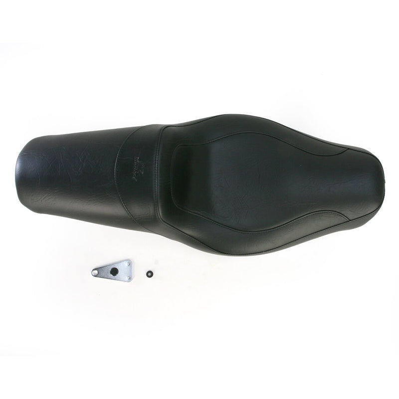 MUSTANG Fastback™ One-Piece 2-Up Seat - Stitched - Black - Dyna '96-'03