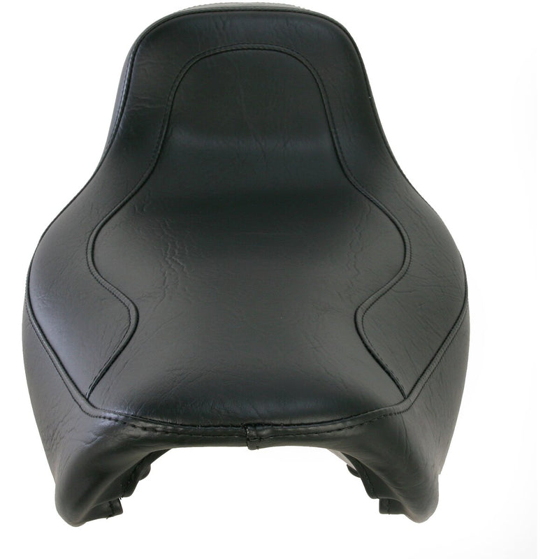 MUSTANG Fastback™ One-Piece 2-Up Seat - Stitched - Black - Dyna '96-'03