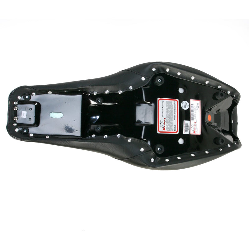 MUSTANG Fastback™ One-Piece 2-Up Seat - Stitched - Black - Dyna '96-'03
