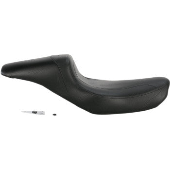 MUSTANG Fastback™ One-Piece 2-Up Seat - Stitched - Black - Dyna '96-'03