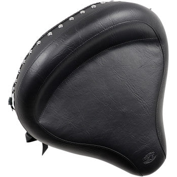 MUSTANG Vintage Wide Solo Seat - Chrome Studs and Conchos - Softail '84-'99