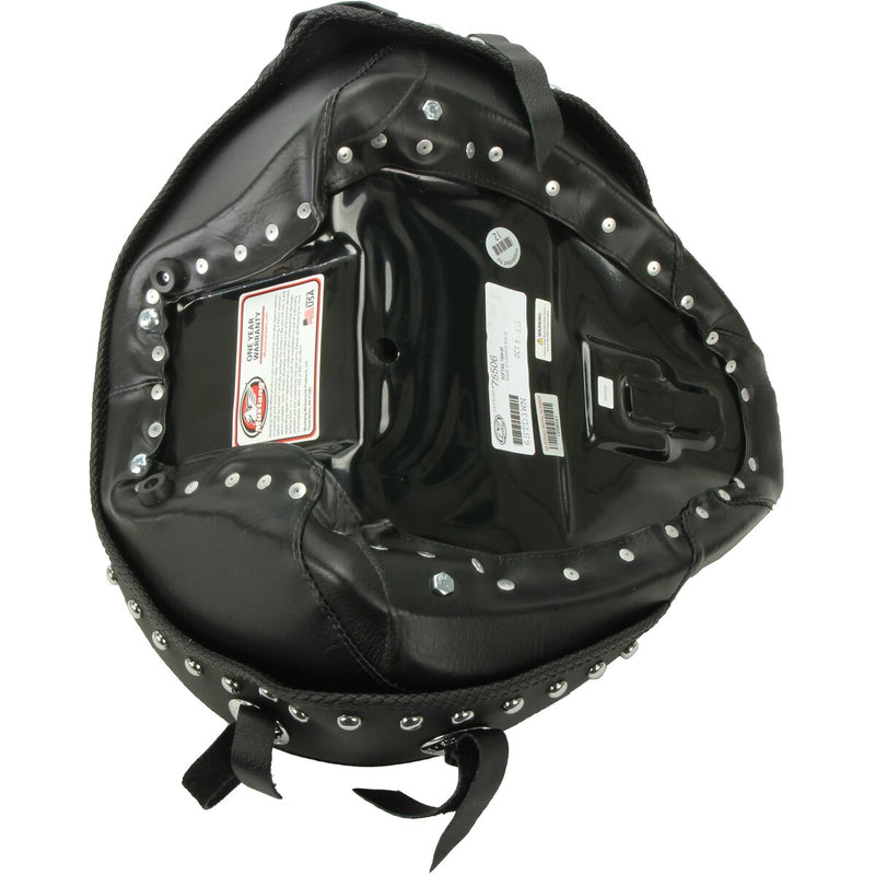 MUSTANG Vintage Wide Solo Seat - Chrome Studs and Conchos - Softail '84-'99