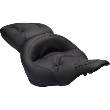 MUSTANG Regal Wide One-Piece 2-Up Ultra Touring Seat - Black - FLH/FLT '97-'07