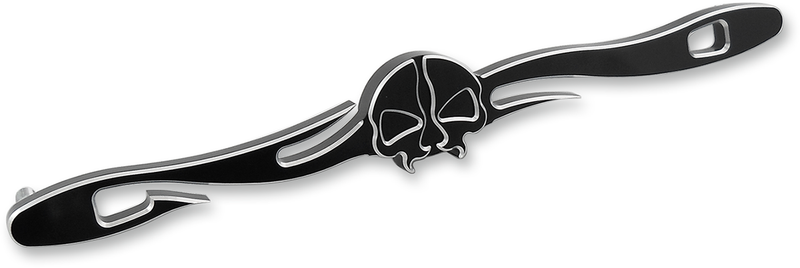 DRAG SPECIALTIES Split Skull Custom Gear Shift Linkage - Contrast Cut Black -  12-1/4"