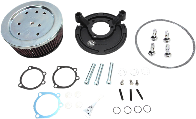 ARLEN NESS Big Sucker Air Cleaner Kit - Black - Stage I - 2009-2021 SPORTSTER MODELS