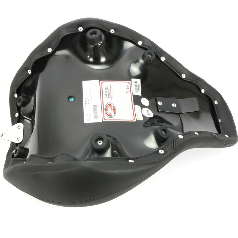 MUSTANG Wide Solo Touring Seat - Dagger Stitch - Black - Softail '18-'21