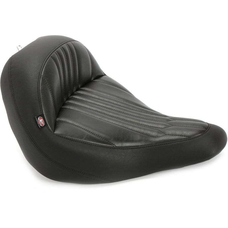 MUSTANG Wide Solo Touring Seat - Dagger Stitch - Black - Softail '18-'21
