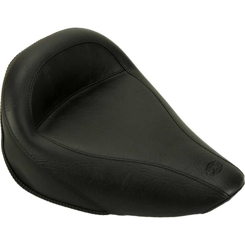 MUSTANG Standard Touring Solo Smooth Vinyl Seat - Black - Softail '84-'99