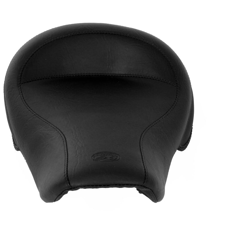MUSTANG Wide Solo Seat - Smooth - Black - Dyna '96-'03