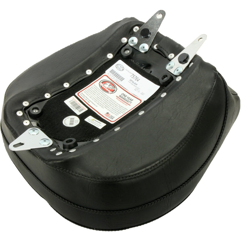 MUSTANG Vintage Wide Rear Seat - Smooth - Black - Softail '84-'99