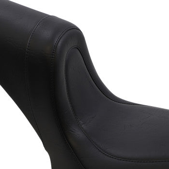 MUSTANG Fastback™ Seat - Stitched - Black - Softail '00-'07