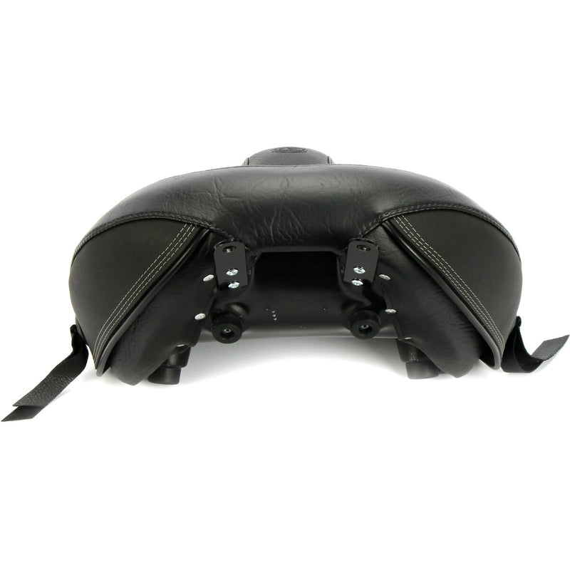 MUSTANG Max Profile Solo Touring Seat - without Driver Backrest - Black - Original - Softail '18-'21