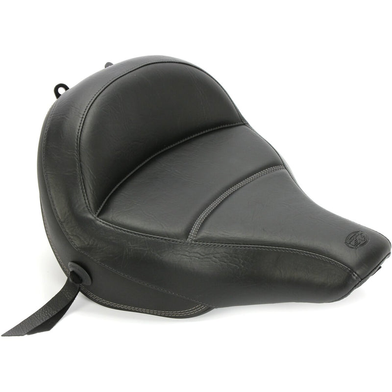 MUSTANG Max Profile Solo Touring Seat - without Driver Backrest - Black - Original - Softail '18-'21
