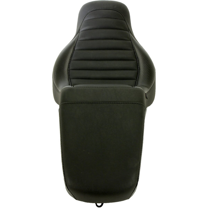 MUSTANG Squareback Seat - Black - Tuck-n-Roll - Softail '18-'23