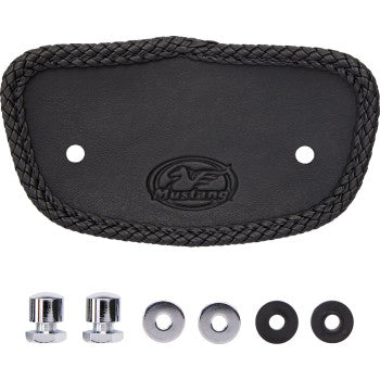 MUSTANG Tripper Black Stitched without Backrest Solo Synthetic Glove Leather Seat - Black - Touring '08-'21