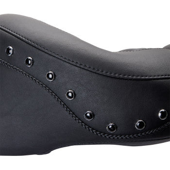 MUSTANG One-Piece 2-Up Ultra Regal Tour Seat - Black Studs - Touring '08-'21