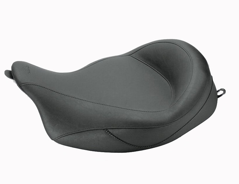 MUSTANG Vintage Wide Super Solo Seat - Smooth - Black -Touring '08-'21