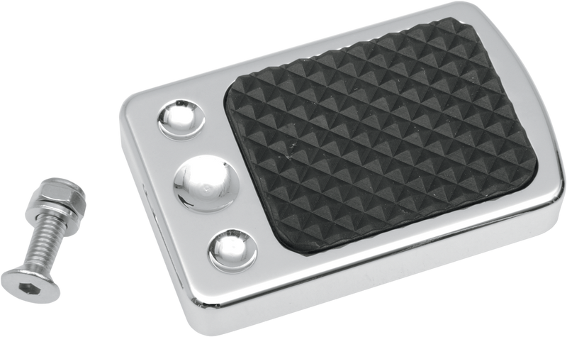 DRAG SPECIALTIES Rear Brake Pedal Cover Pad - Chrome - FL