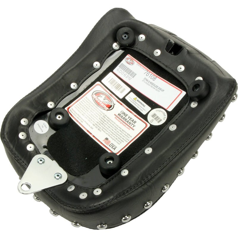 MUSTANG Vintage Rear Seat - Chrome Studs - Black - FXD '06-'17