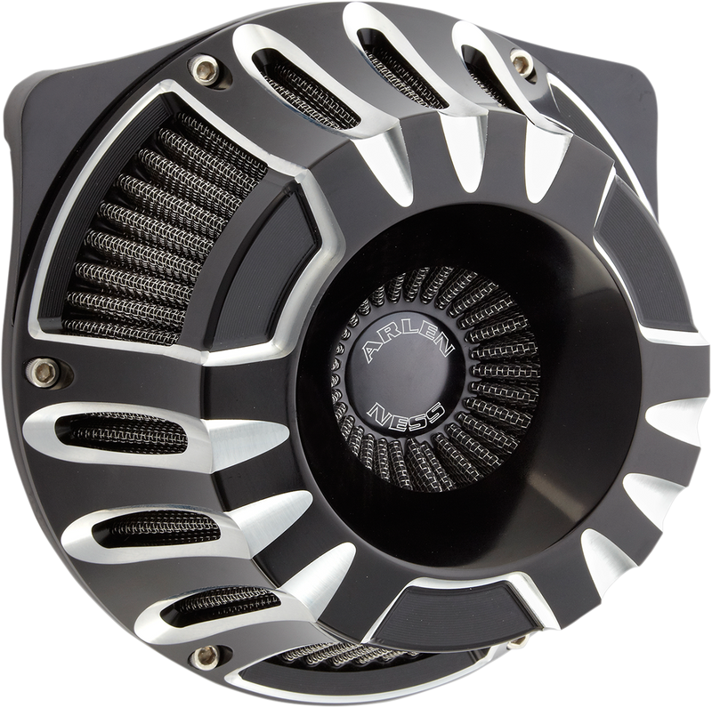 ARLEN NESS Deep Cut Inverted Series Air Cleaner Kit - Black / Machined