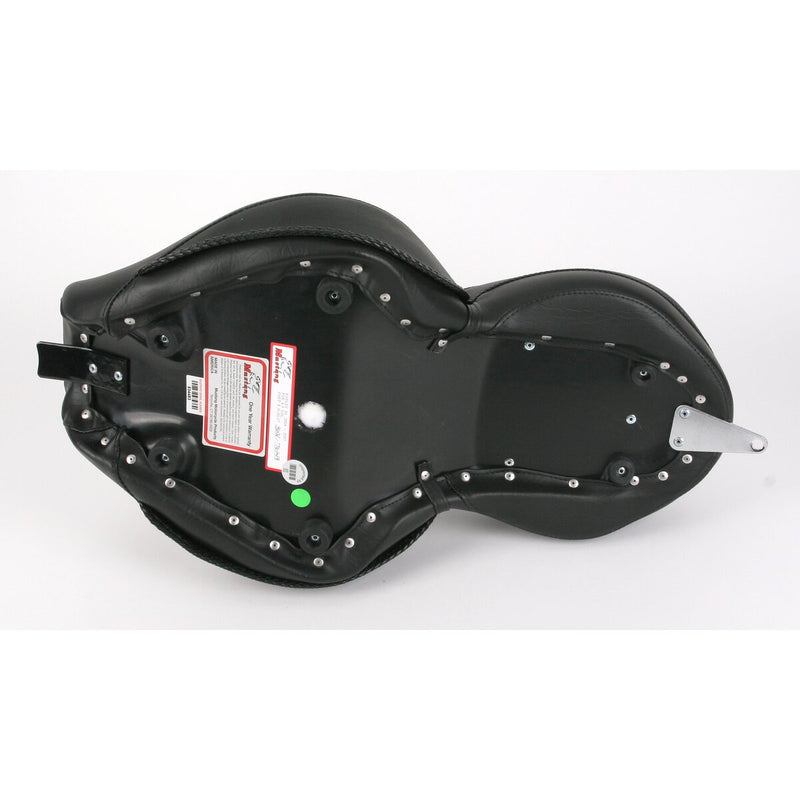 MUSTANG Wide Touring One-Piece 2-Up Vintage Style Seat - Black - Sportster '04-'21 with 4.5 Gallon Tank