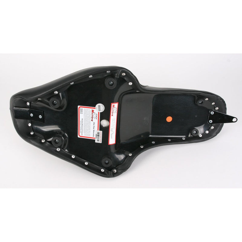 MUSTANG Fastback™ One-Piece 2-Up Seat - Stitched - Black - Sportster '04-'21 with 2.1/3.3 Gallon Tank