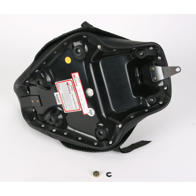 MUSTANG Solo Seat - Chrome Studs and Conchos - Sportster '04-'21 with 2.1/3.3 Gallon Tank