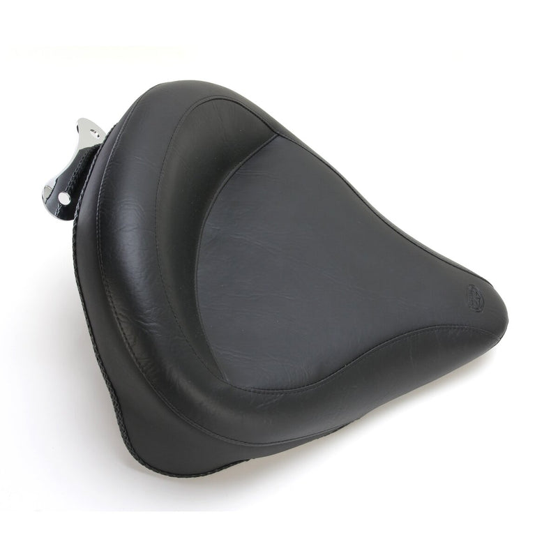 MUSTANG Wide Vintage Solo Seat - Plain - Softail '00-'16